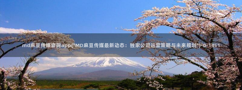 麻豆啊传媒官网在线：md麻豆传媒官网app(\