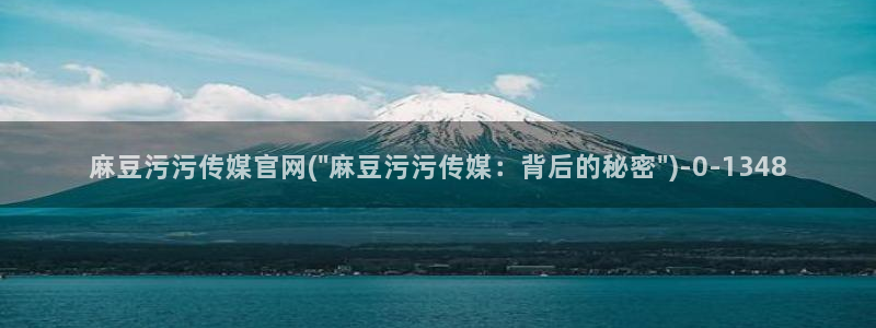 麻豆传媒公司av官网